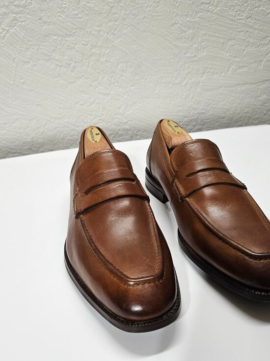 Cole Haan- Size 9M Men\'s Øriginal Grand Brown Leather Penny Loafers main image 4